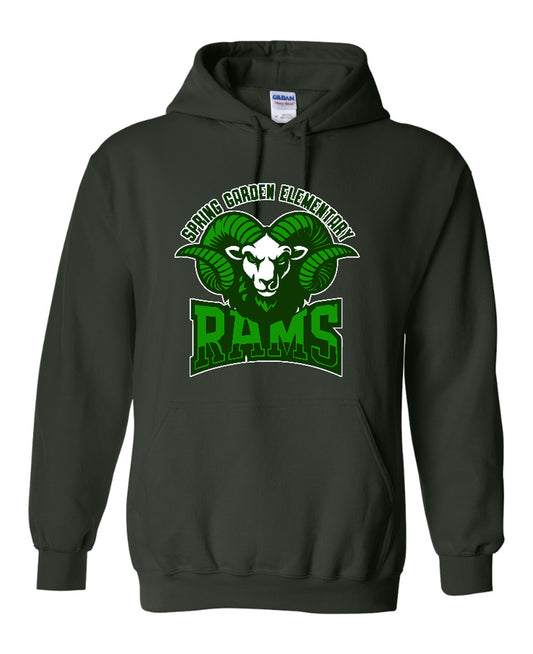 Forest Green Hooded Sweatshirt